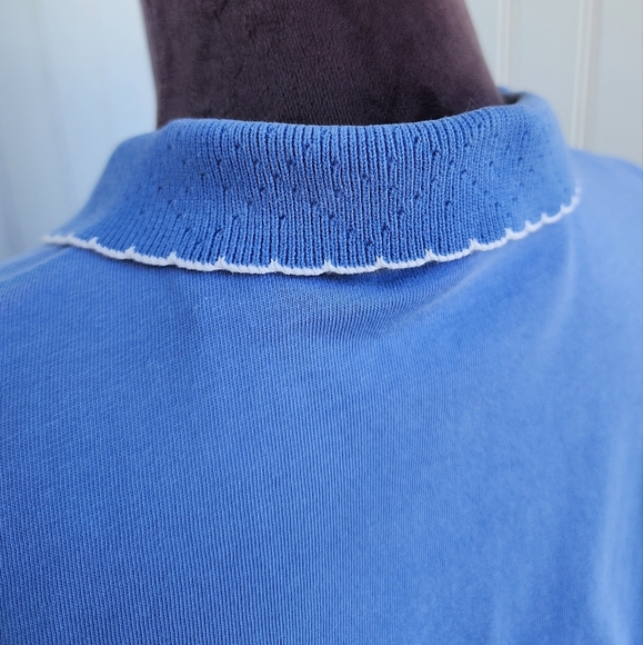 Vtg Marsh Landing Golf Cotton Polo Shirt Womens Short Sleeve Embroidered Sz M - Picture 8 of 14